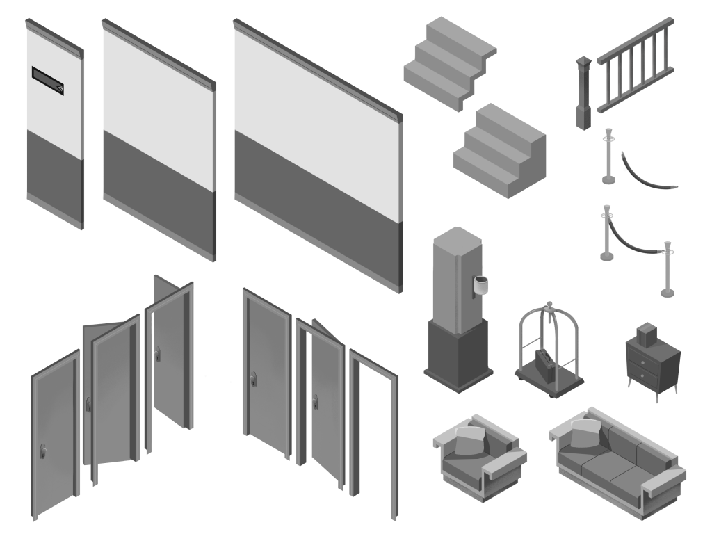 Animation assets for Hotel Infinity launch trailers